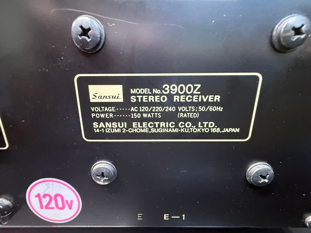 Sansui 3900Z Stereo Receiver – Serviced (DeoxIT), Digital Display, Fully Tested
