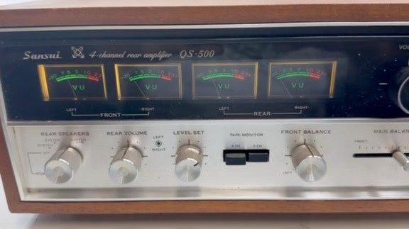 Sansui QS-500 Quad Decoder & Rear Amp – Serviced (DeoxIT), Fully Tested, Clean