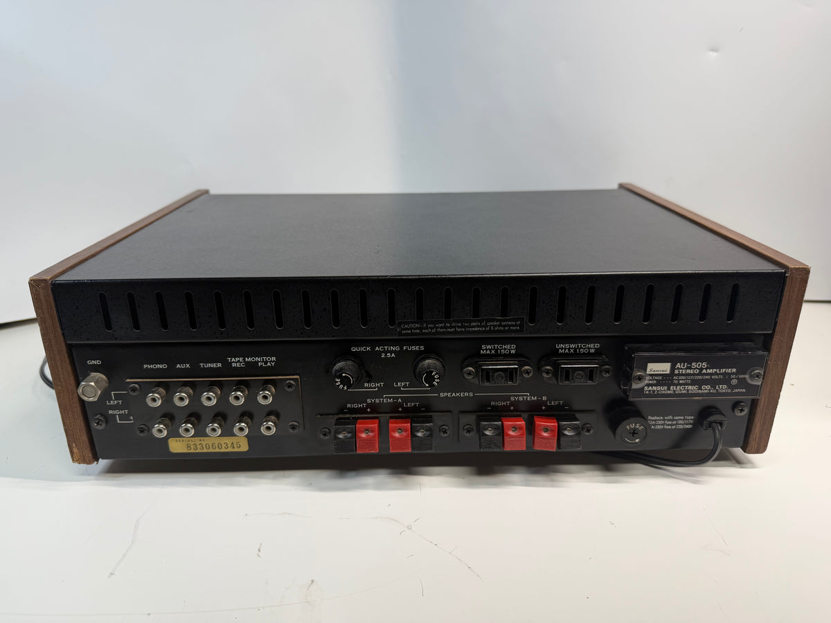 Sansui AU-505 + Technics SL-1950 Turntable Vintage Stereo System Tested