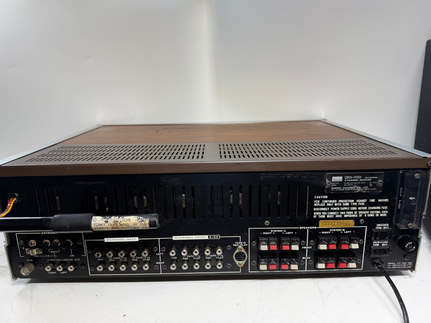 Sansui QRX-7001 Quad Receiver Parts Repair 2CH & 4CH Direct Work Read