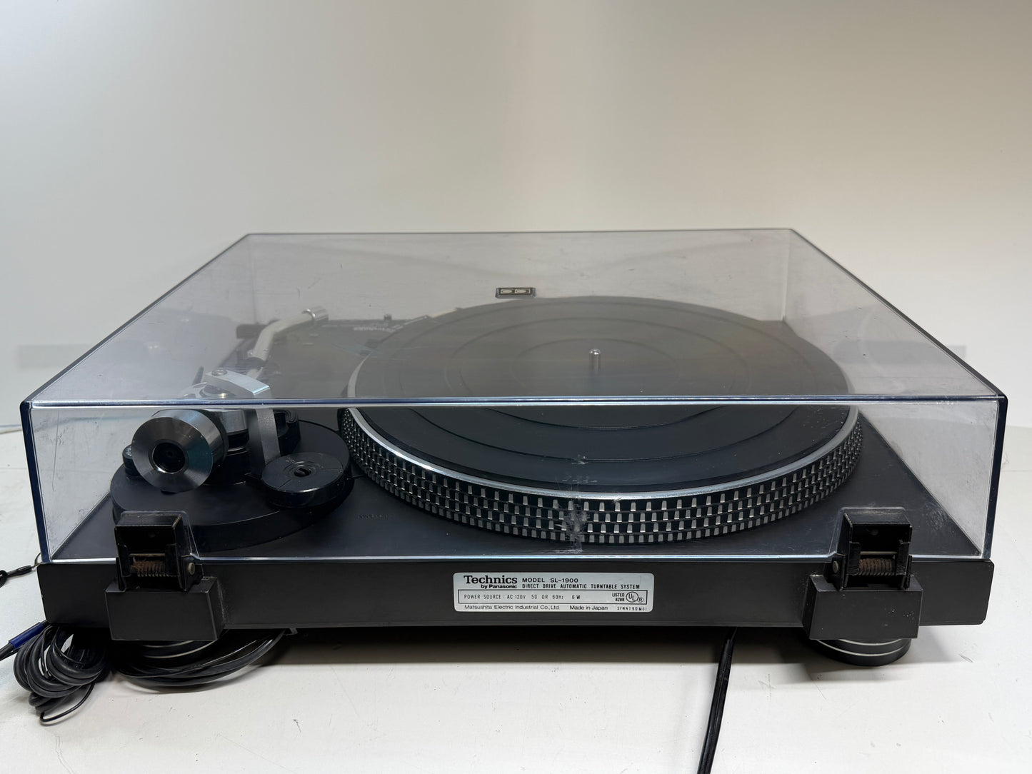 Technics SL-1900 Direct Drive Turntable DeoxIT Serviced Upgraded Feet