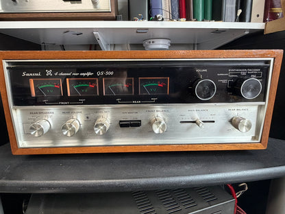 Sansui QS-500 Quad Decoder & Rear Amp – Serviced (DeoxIT), Fully Tested, Clean