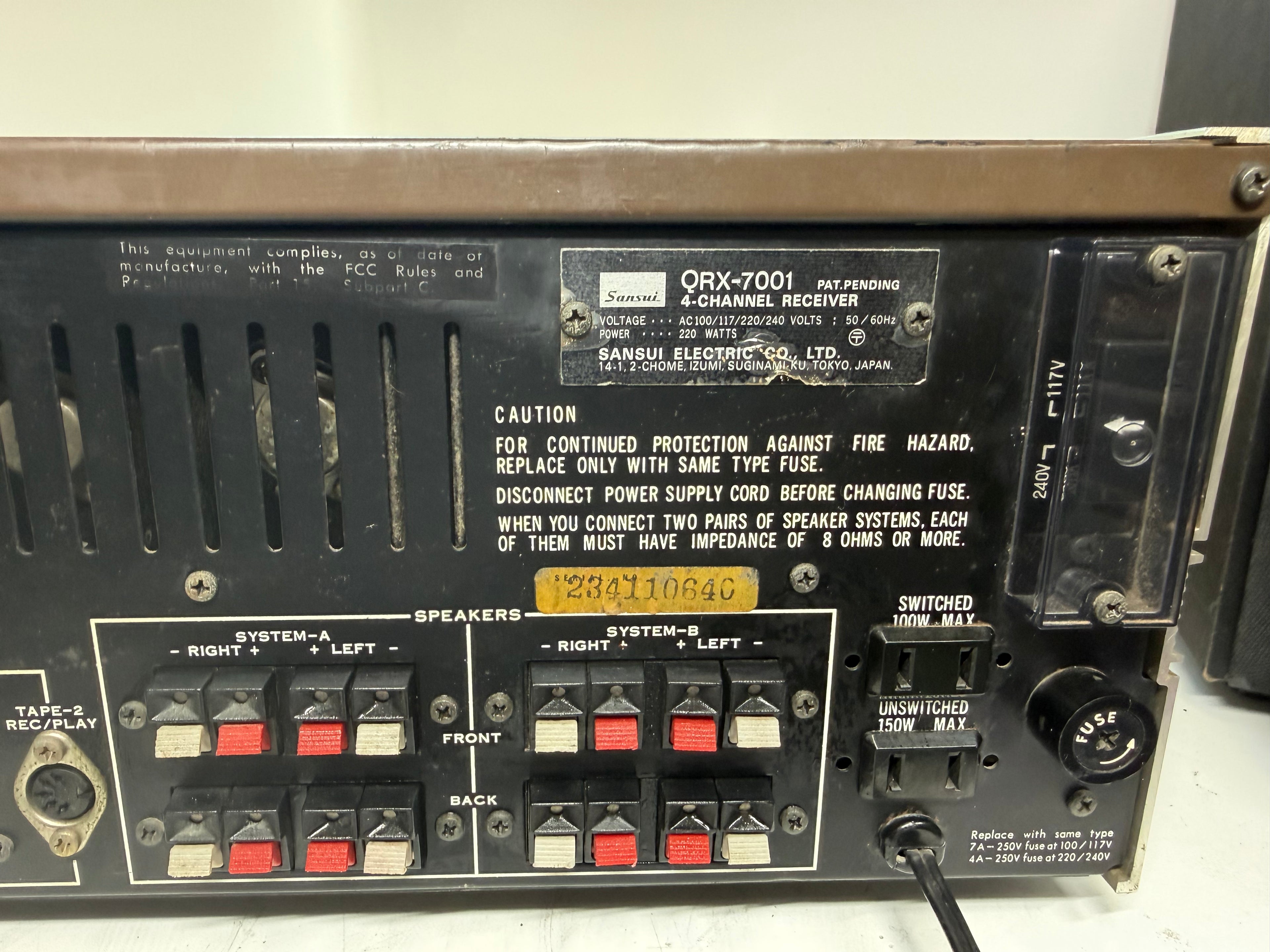 Sansui QRX-7001 vintage quadraphonic receiver – photo 12 of 14
