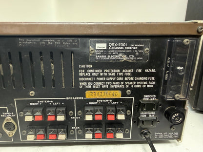 Sansui QRX-7001 Quad Receiver Parts Repair 2CH & 4CH Direct Work Read