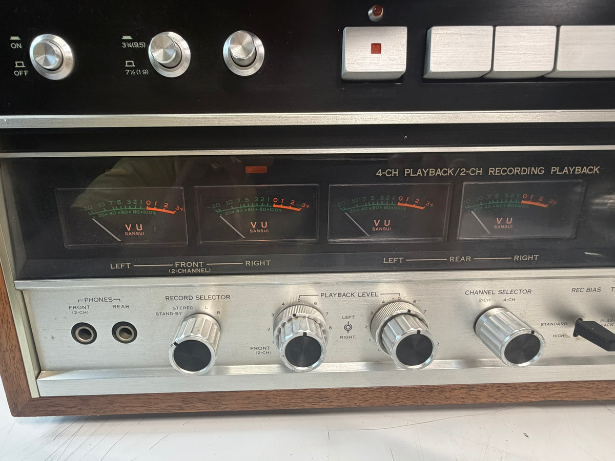 Sansui QD-5050 Quad Reel to Reel 4CH Playback 2CH Record Tested Excellent