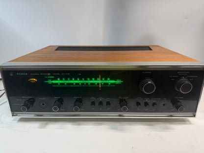Pioneer SX-770 Stereo Receiver New Lamps Fuses DeoxIT Cleaned Tested