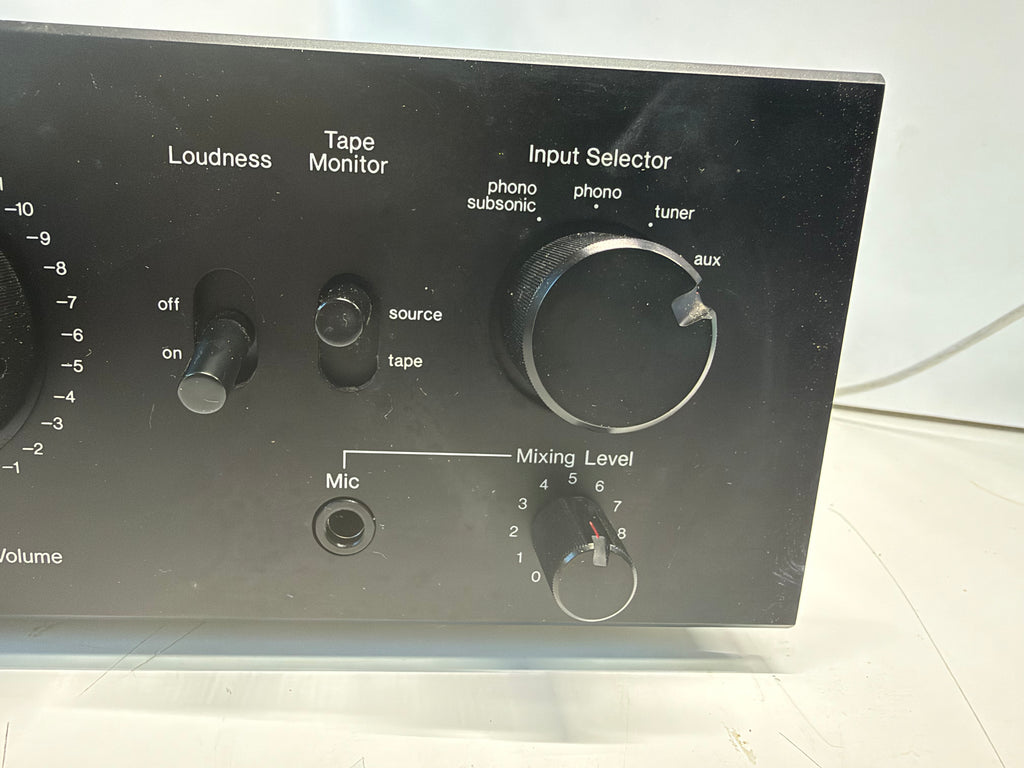 Sansui AU-317 Integrated Amplifier + AX-7 Audio Mixer Processor Tested