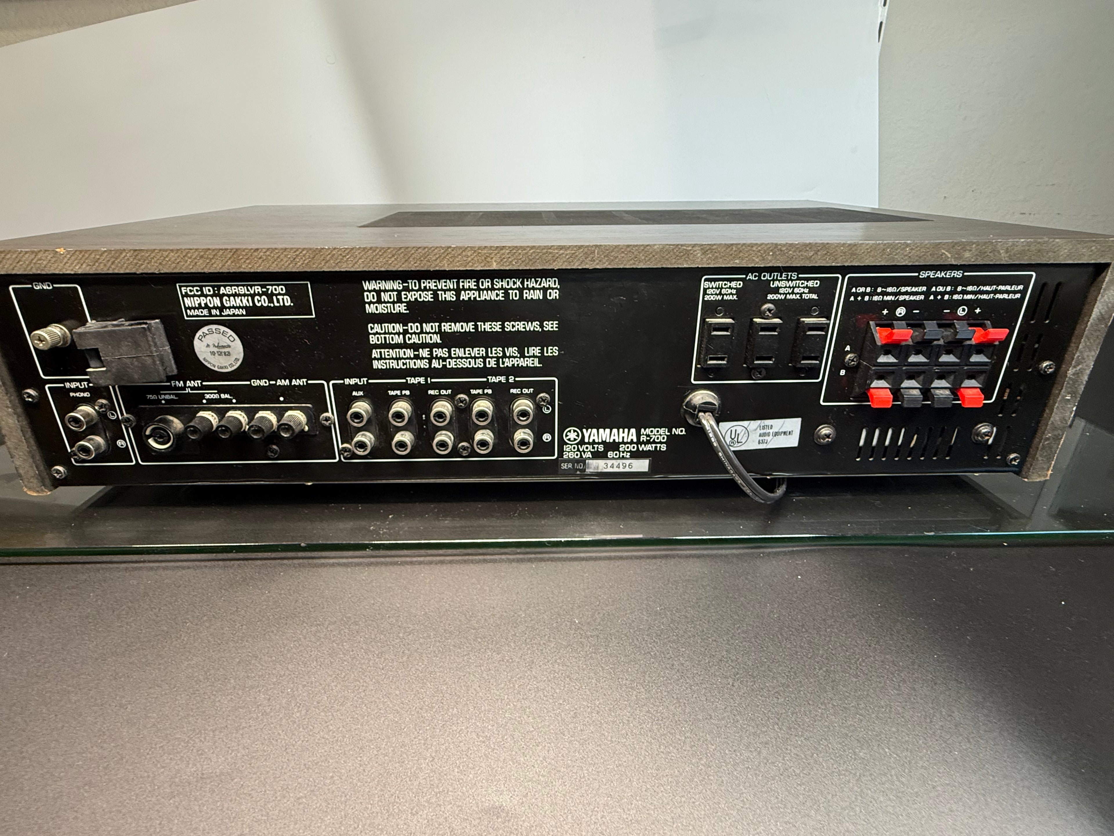 Yamaha R-700 vintage stereo receiver – photo 12 of 20