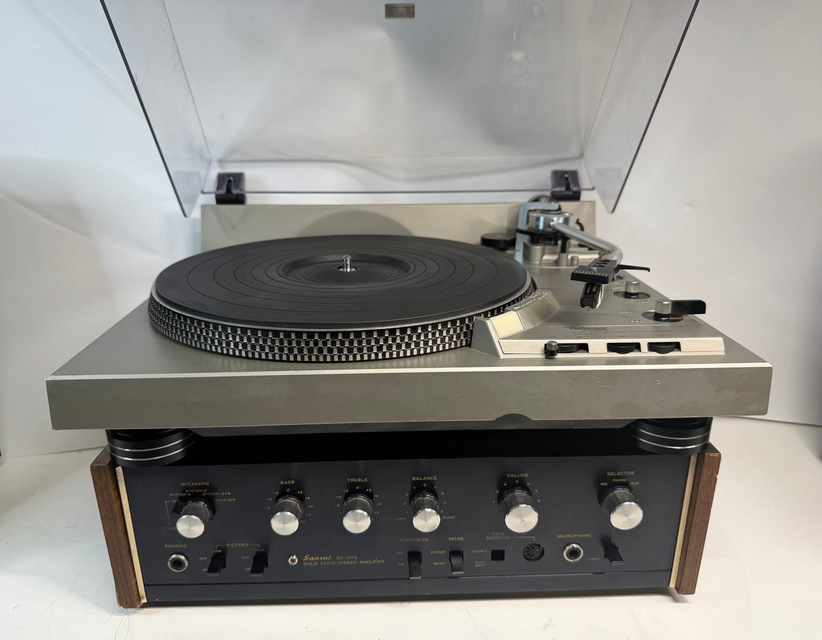 Sansui AU-505 + Technics SL-1950 Turntable Vintage Stereo System Tested