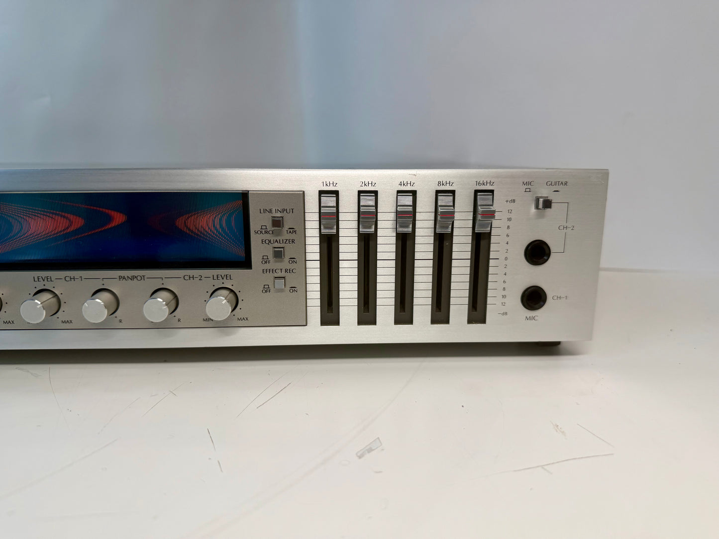 Sansui RG-7 Graphic Equalizer Reverb 100V Excellent Condition Tested Japan