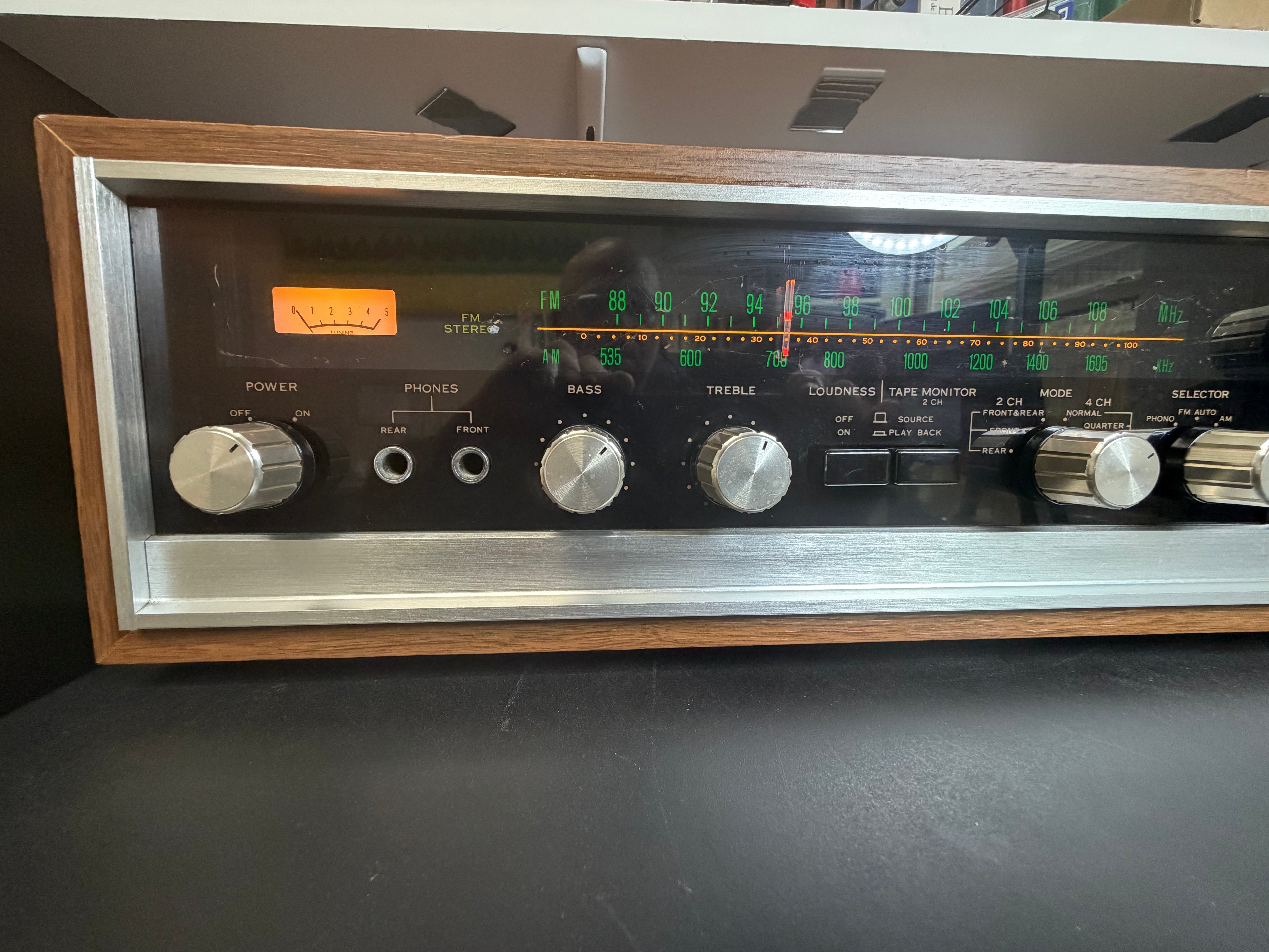 Sansui QR-1500 Quadraphonic Receiver — Tested & Working