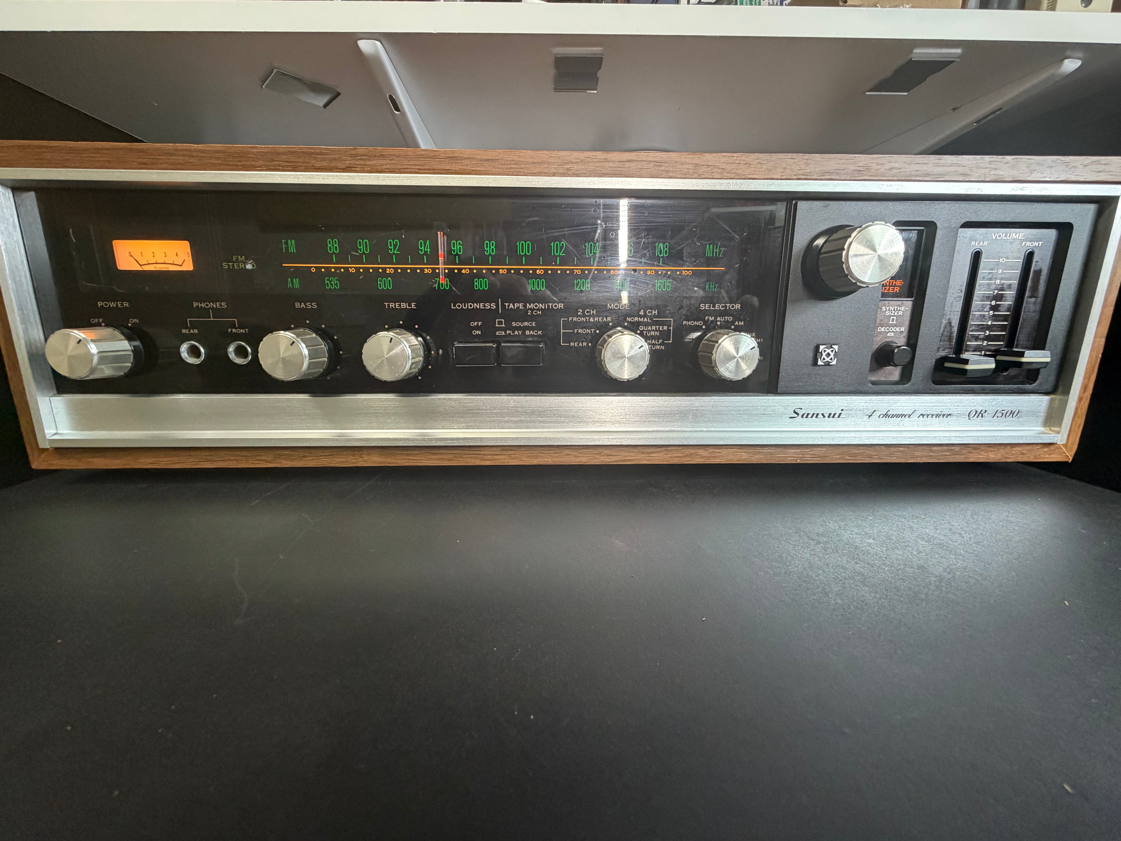 Sansui QR-1500 Quadraphonic Receiver — Tested & Working