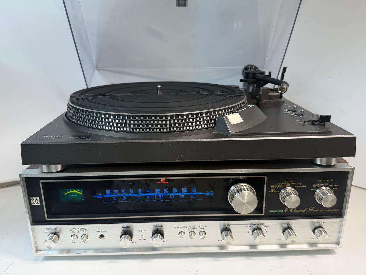Pioneer QX-4000 + Technics SL-2000 Vintage Quad Stereo Turntable System