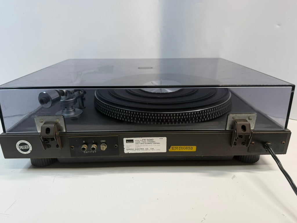 Sansui FR-5080 Fully Automatic Direct Drive Turntable Tested Working