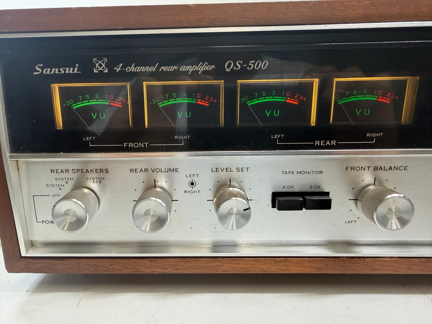 Sansui QS-500 Quad Decoder & Rear Amp – Serviced (DeoxIT), Fully Tested, Clean