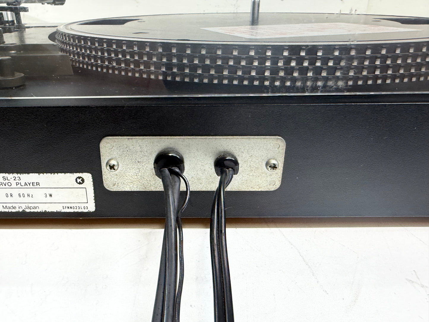 Technics SL-23 FG Servo Black Japanese Edition – Vintage Belt Drive Turntable