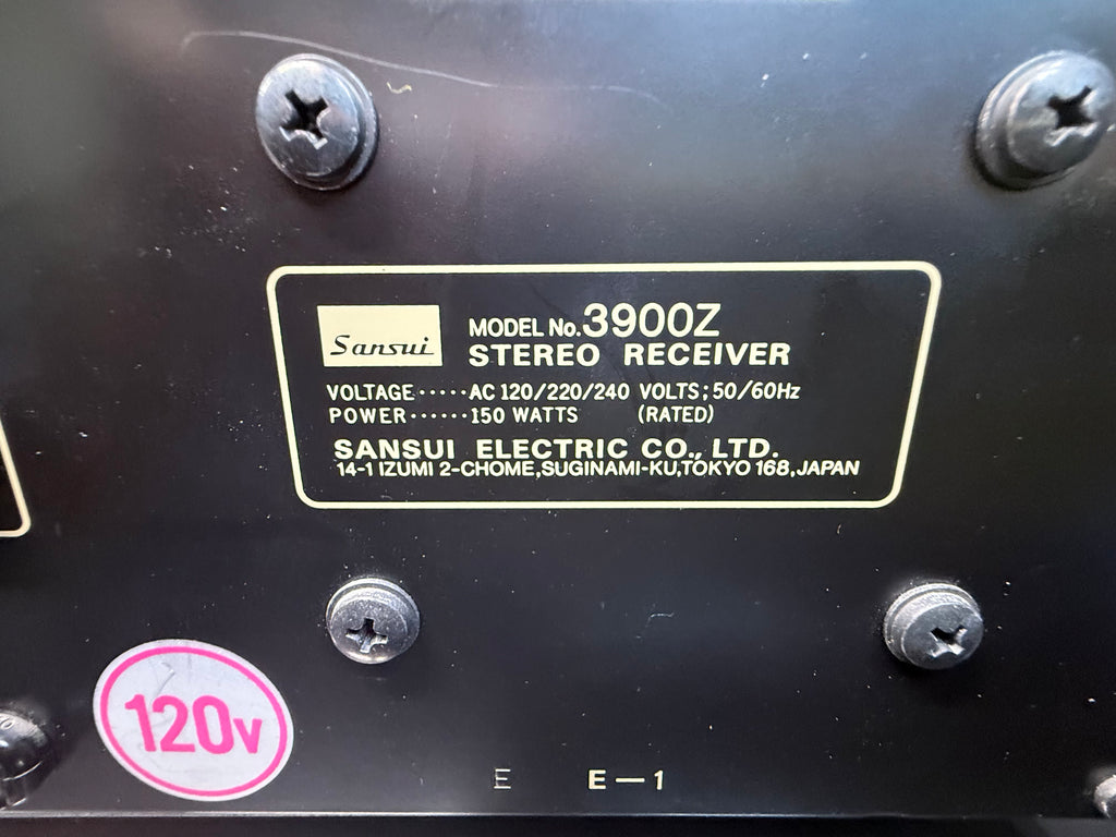 Sansui 3900Z Receiver FR-1080 Turntable Ortofon Cartridge Vintage System