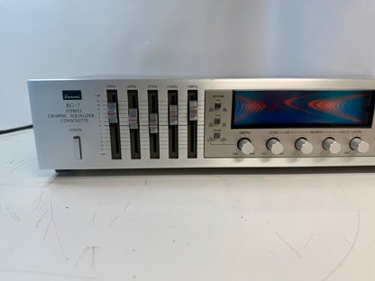 Sansui RG-7 Graphic Equalizer Reverb 100V Excellent Condition Tested Japan