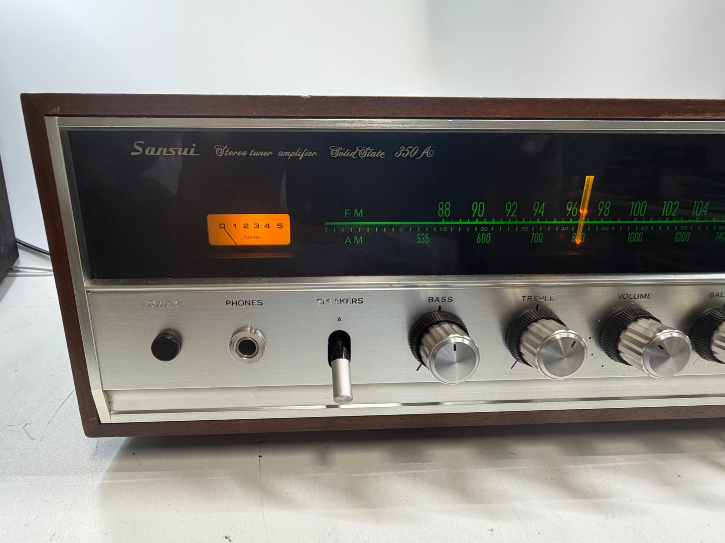Vintage Sansui 350A Stereo Receiver DeoxIT Serviced Tested Working
