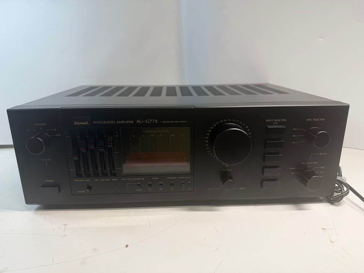 Sansui AU-G77X Integrated Amplifier Tested Clean Sound Great Condition