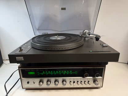 Sansui 1000X Receiver & SR-525 Turntable Vintage Stereo System Tested