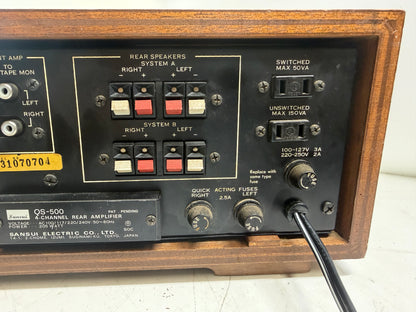 Sansui QS-500 Quad Decoder & Rear Amp – Serviced (DeoxIT), Fully Tested, Clean