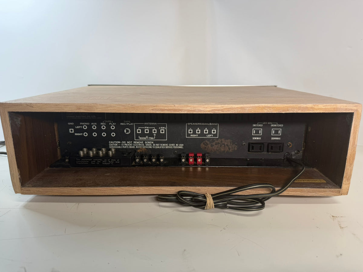Sansui 1010 Stereo Receiver Custom Case Blue LED DeoxIT Serviced Vintage