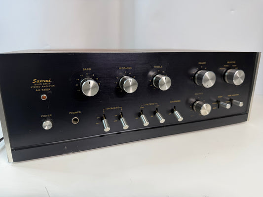 Sansui AU-555A Stereo Integrated Amplifier Serviced Working Vintage