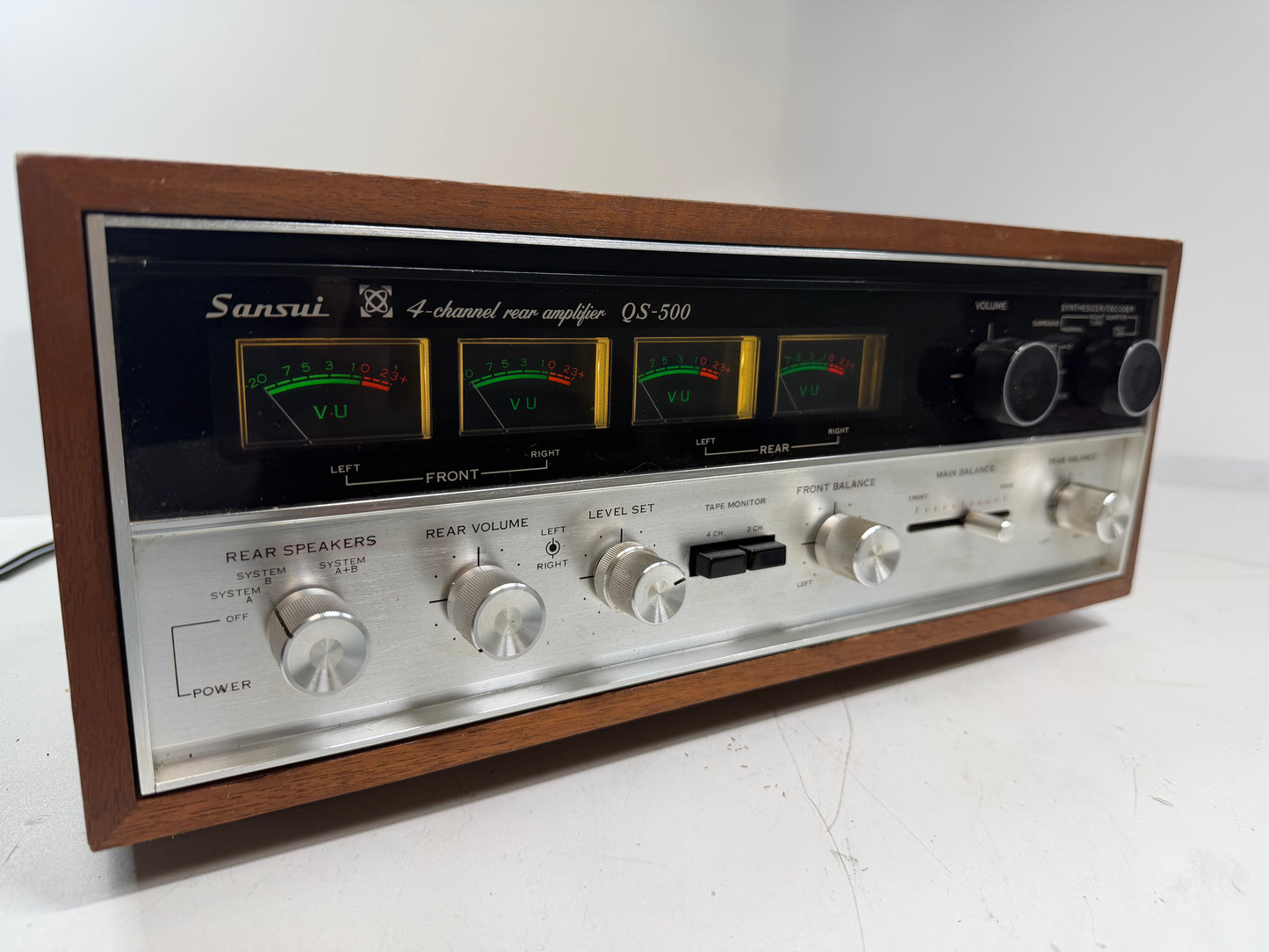 Sansui QS-500 Quad Decoder & Rear Amp – Serviced (DeoxIT), Fully Tested, Clean