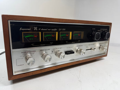 Sansui QS-500 Quad Decoder & Rear Amp – Serviced (DeoxIT), Fully Tested, Clean