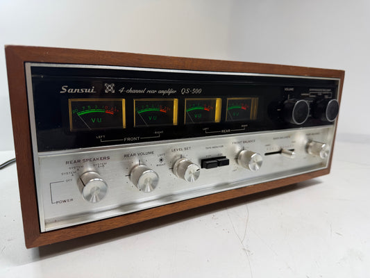 Sansui QS-500 Quad Decoder & Rear Amp – Serviced (DeoxIT), Fully Tested, Clean