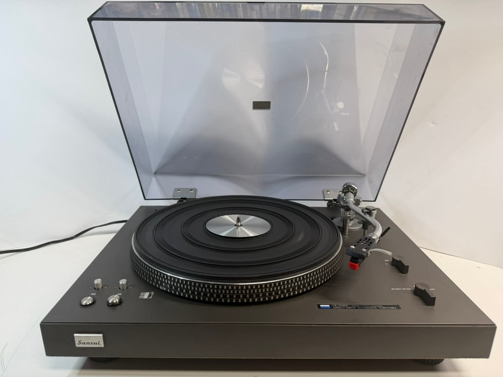 Sansui FR-5080 Fully Automatic Direct Drive Turntable Tested Working