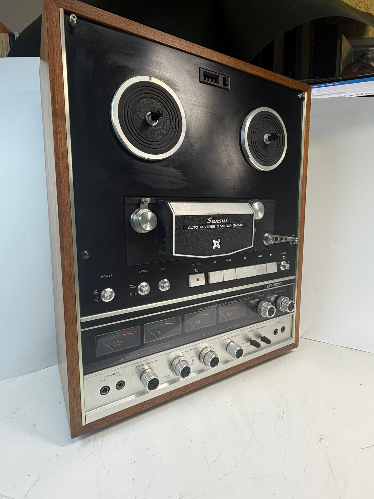 Sansui QD-5050 Quad Reel to Reel 4CH Playback 2CH Record Tested Excellent