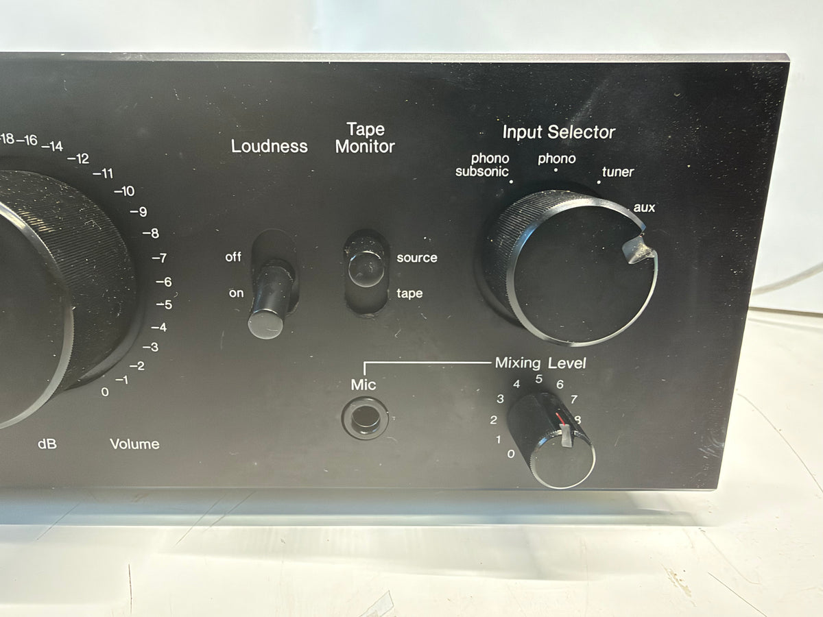 Sansui AU-317 Integrated Amplifier + AX-7 Audio Mixer Processor Tested
