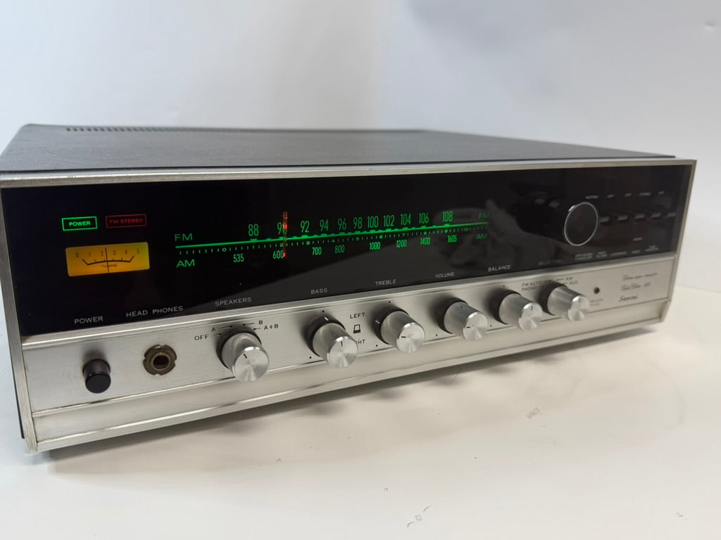 Sansui 800 Vintage Stereo Receiver – New LED Lamps/No FM – Tested