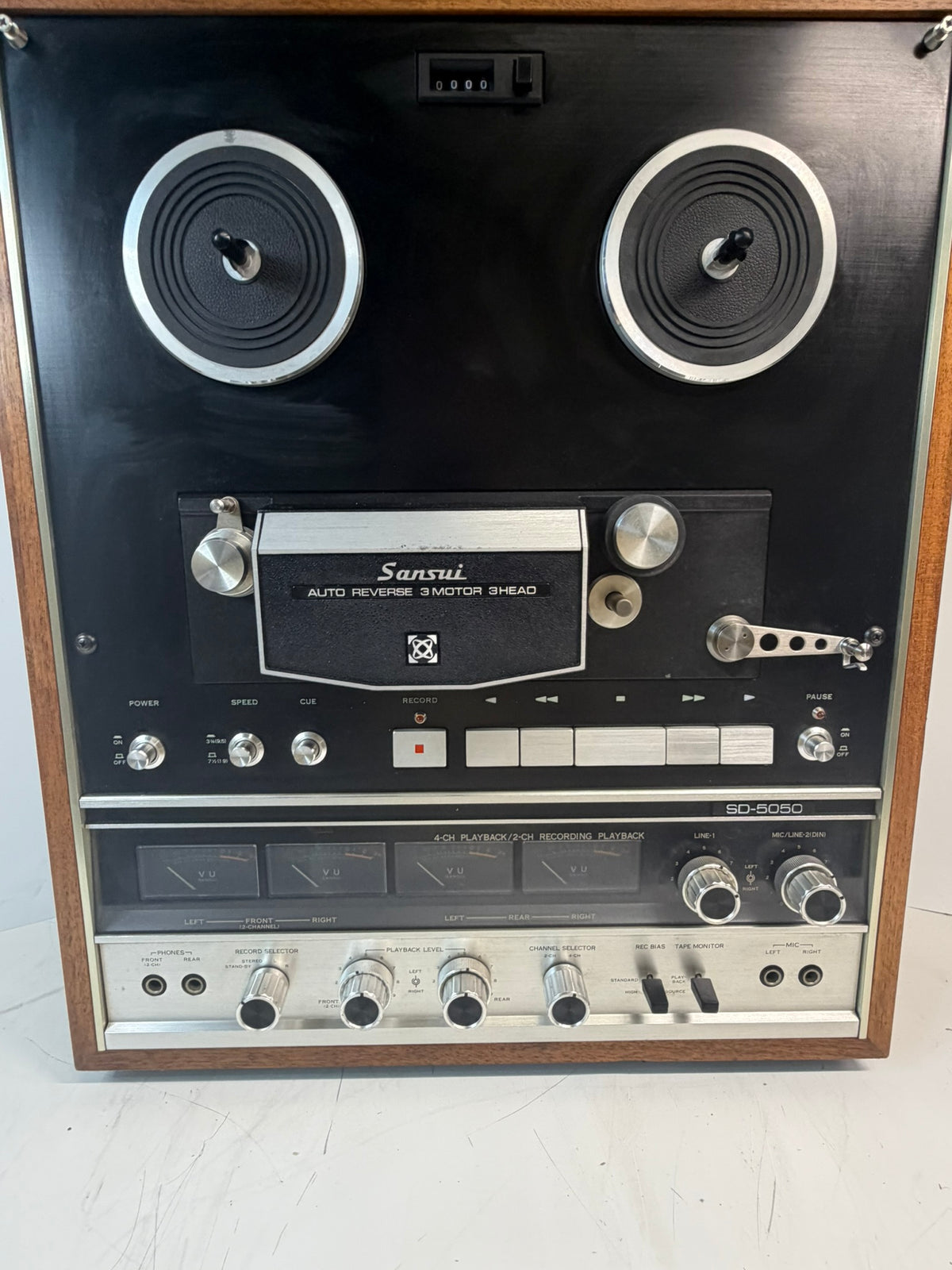 Sansui QD-5050 Quad Reel to Reel 4CH Playback 2CH Record Tested Excellent
