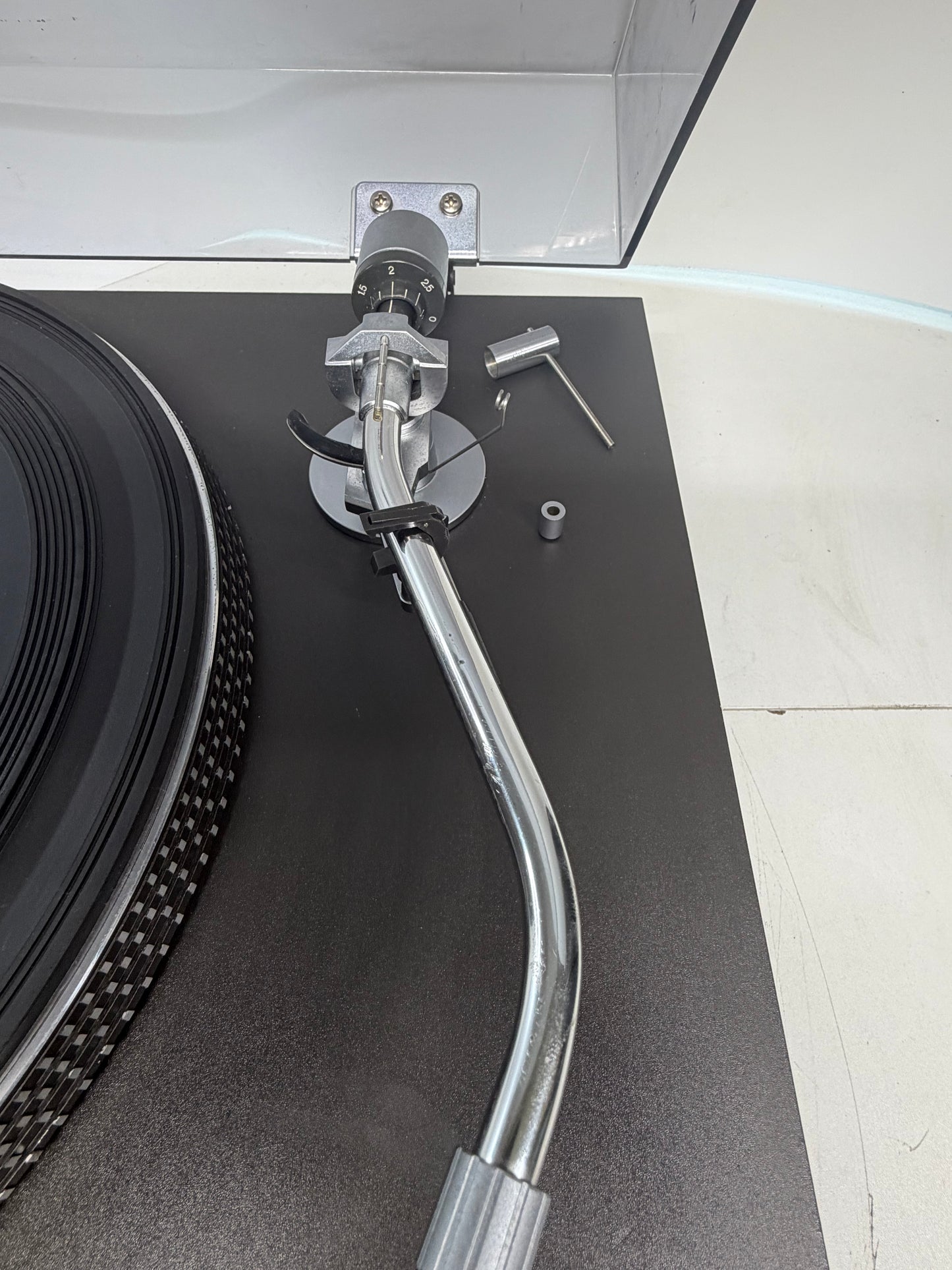 Sansui SR-525 Direct Drive Turntable w/ Sansui SV-27A Cart new OEM stylus Tested Working