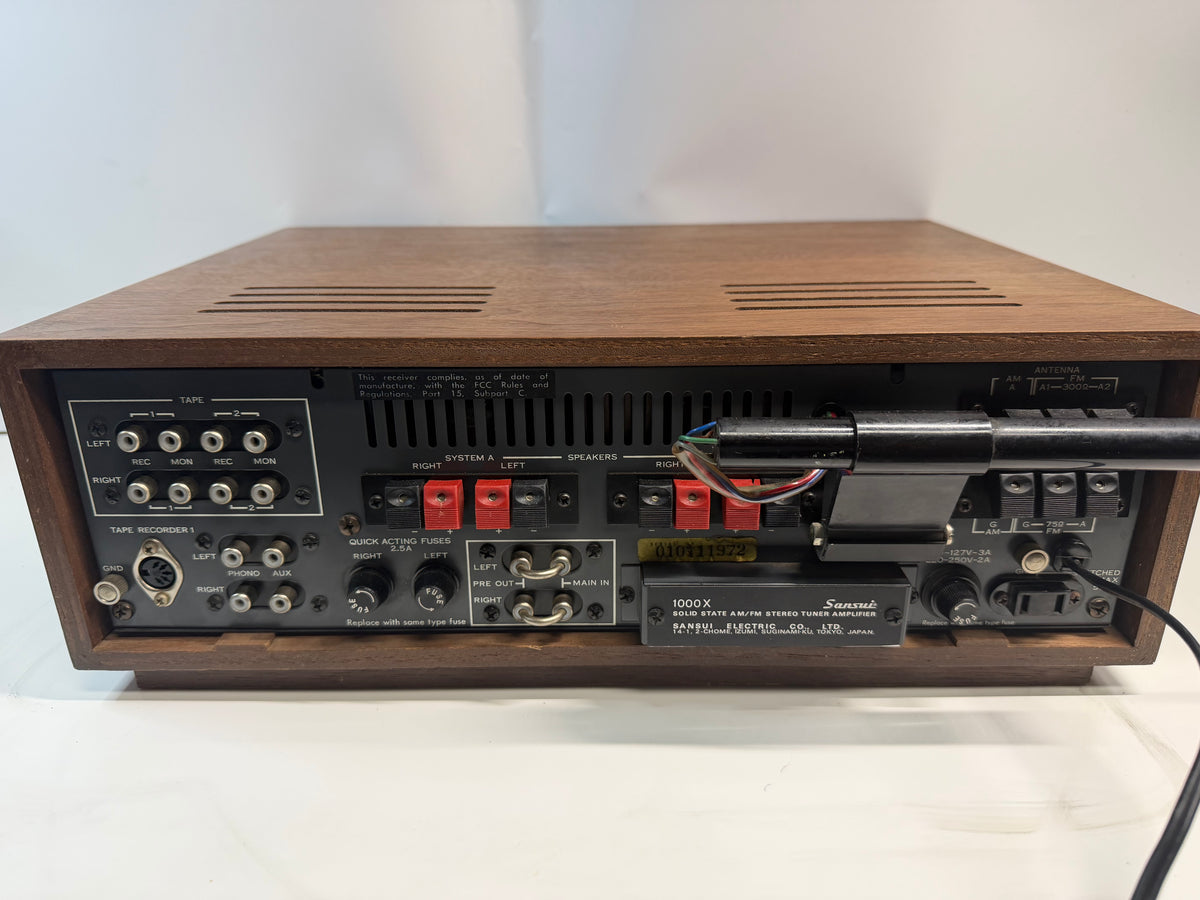 Sansui 1000X Stereo Receiver Serviced DeoxIT Tested Working Vintage