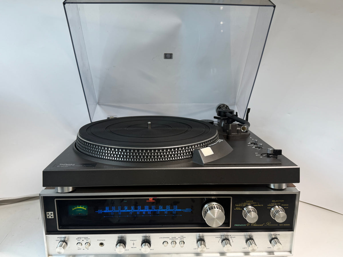 Pioneer QX-4000 + Technics SL-2000 Vintage Quad Stereo Turntable System