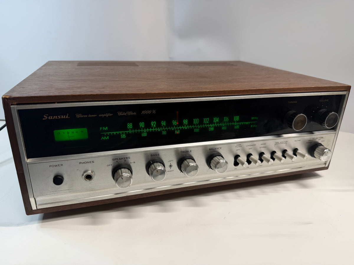 Sansui 1000X Stereo Receiver Serviced DeoxIT Tested Working Vintage
