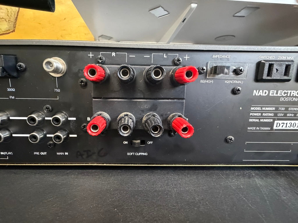 NAD 7130 High Current Stereo Receiver AM/FM Tuner Amplifier – Tested