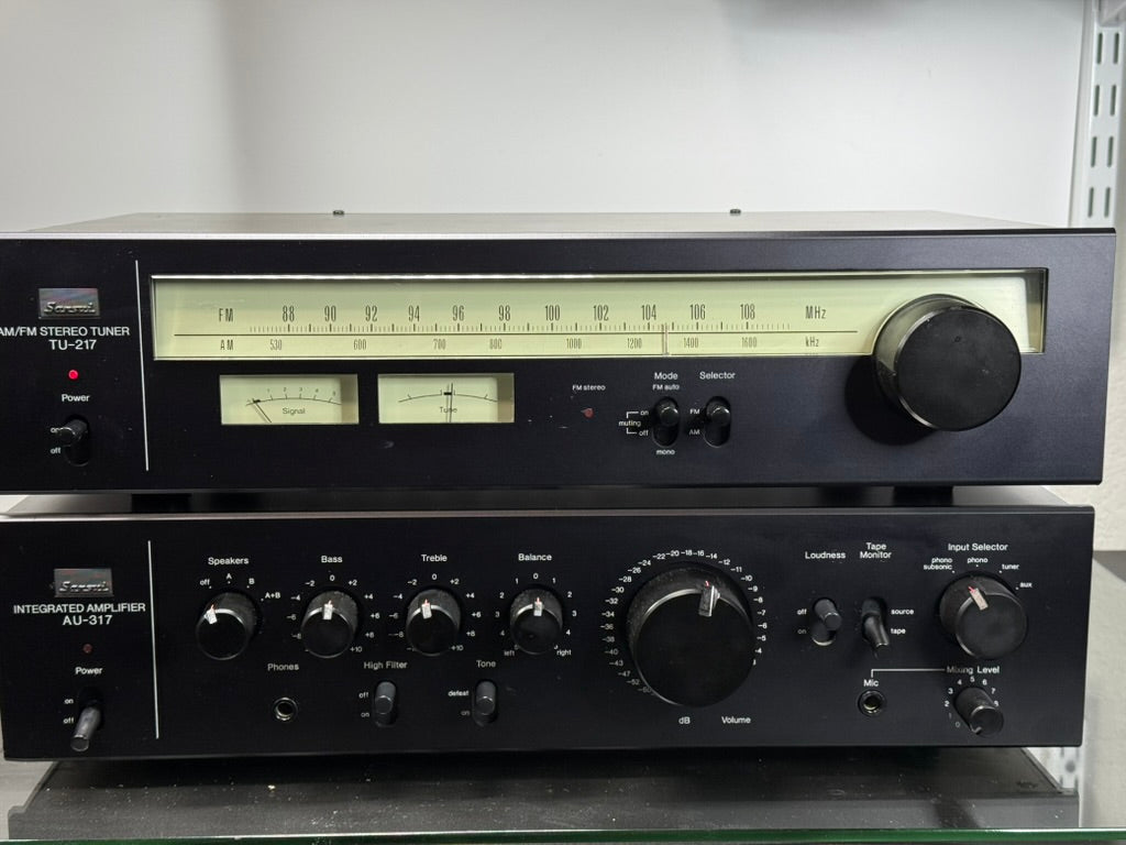 Sansui AU-317 & TU-217 Combo - "Vintage Classic Stack" [Late 1970s]