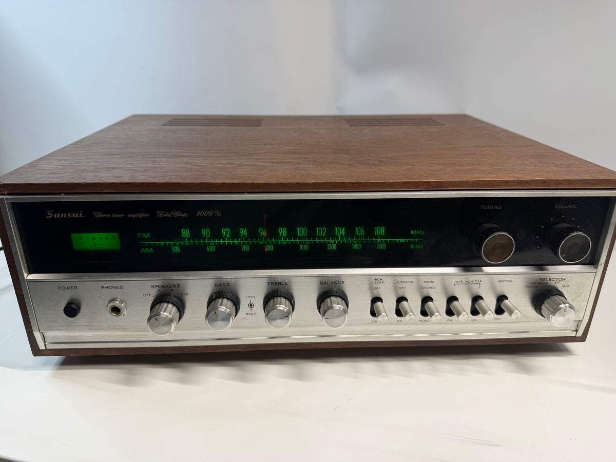 Sansui 1000X Stereo Receiver Serviced DeoxIT Tested Working Vintage