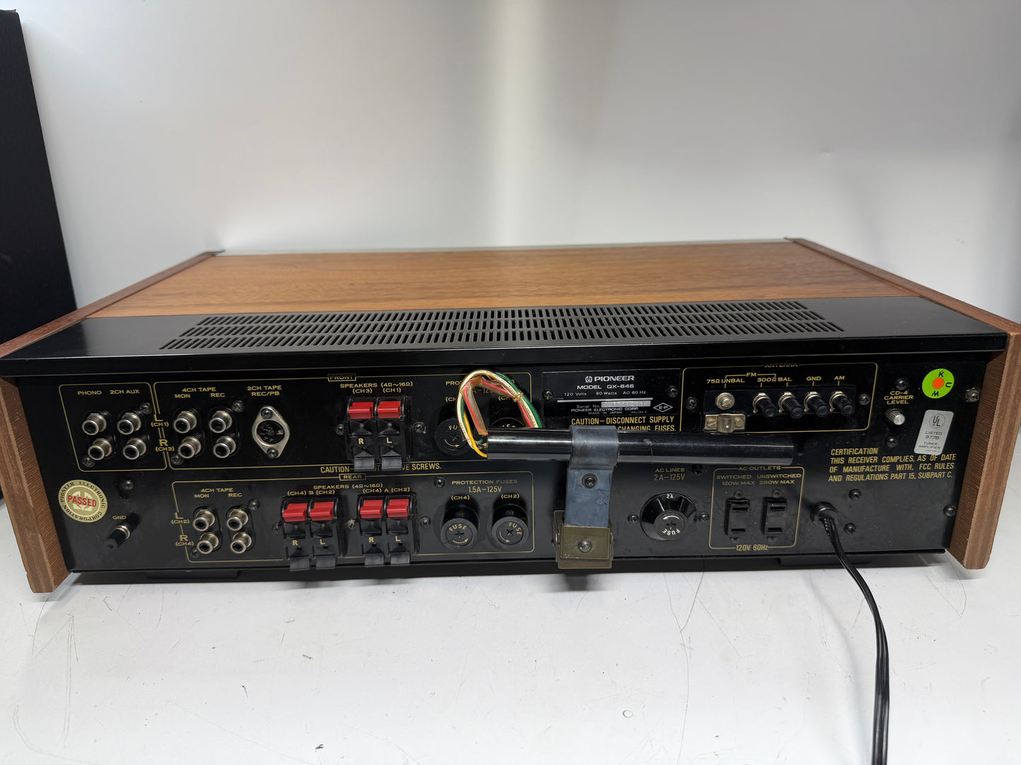 Pioneer QX-646 Quad Receiver Serviced DeoxIT New Lamps Tested Working