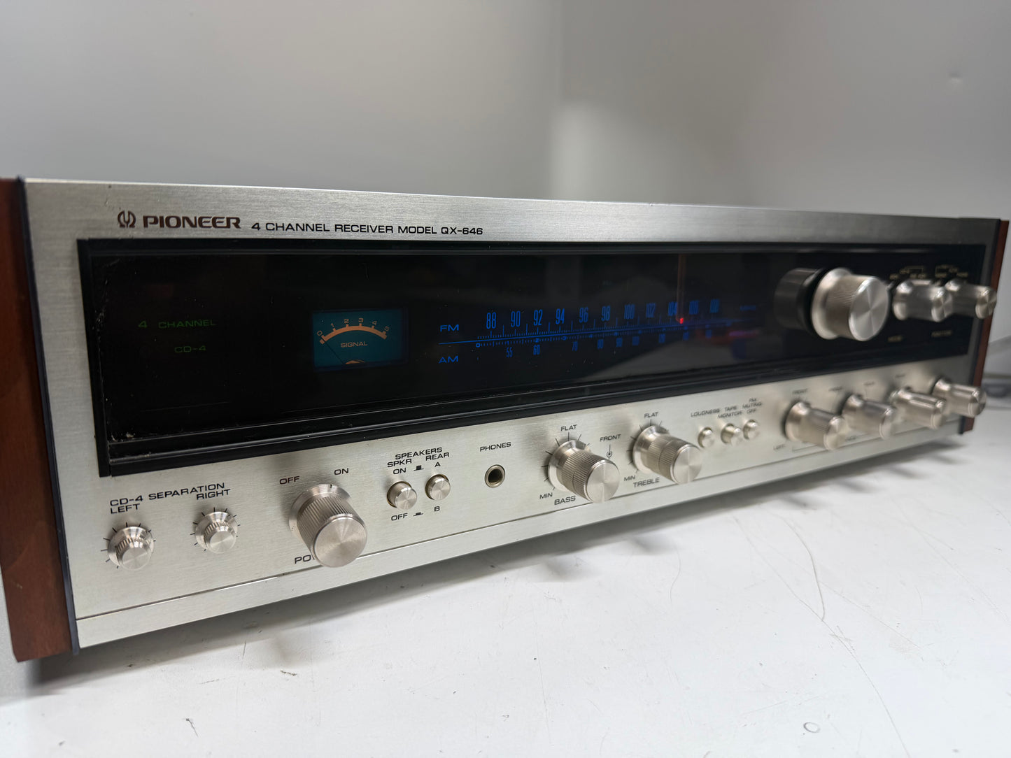 Pioneer QX-646 Quad Receiver Serviced DeoxIT New Lamps Tested Working