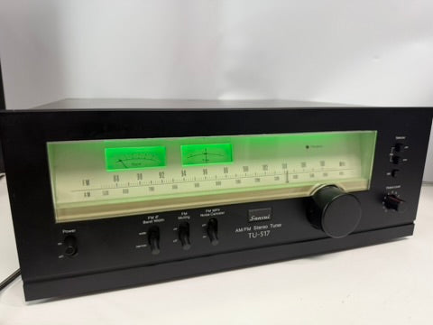 Sansui TU-517 AM/FM Tuner – Serviced (DeoxIT), Custom Green Lights, Fully Tested