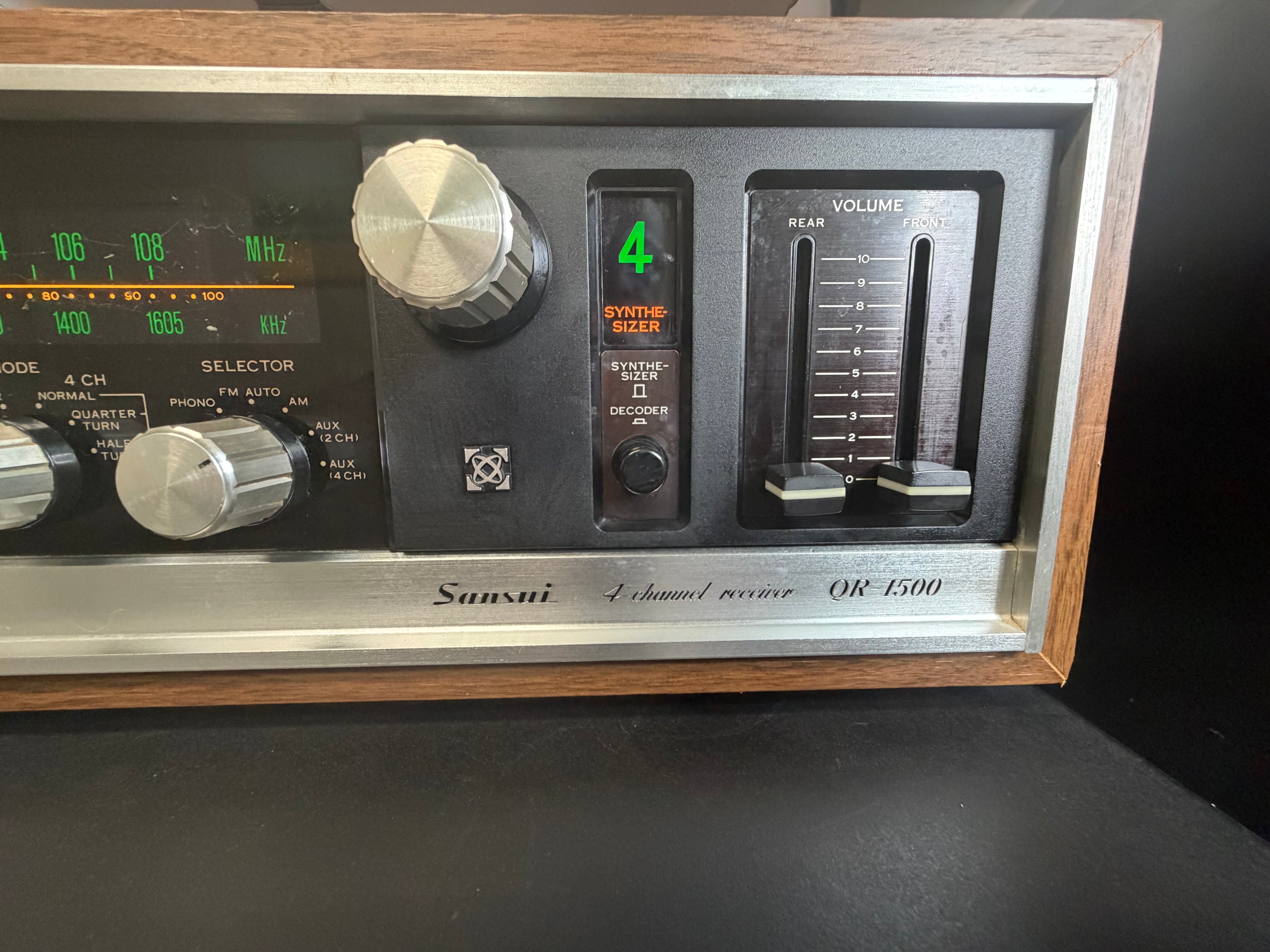 Sansui QR-1500 Quadraphonic Receiver — Tested & Working