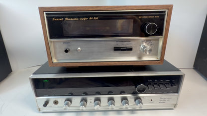 Sansui 800 Receiver & RA-500 Reverb Amp Vintage Stereo Bundle Tested