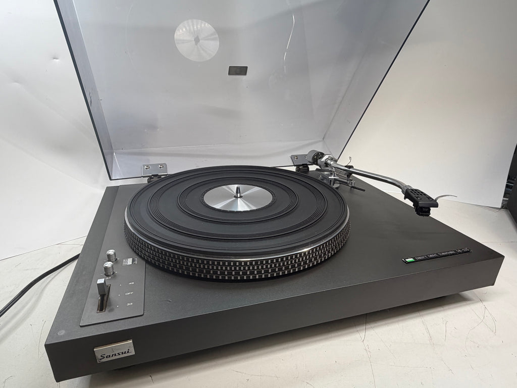 Sansui SR-525 vintage direct-drive turntable