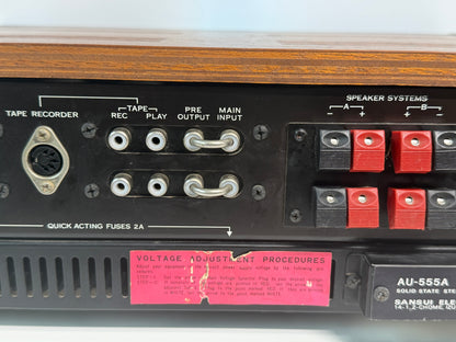Sansui AU-555A Stereo Integrated Amplifier Serviced Working Vintage